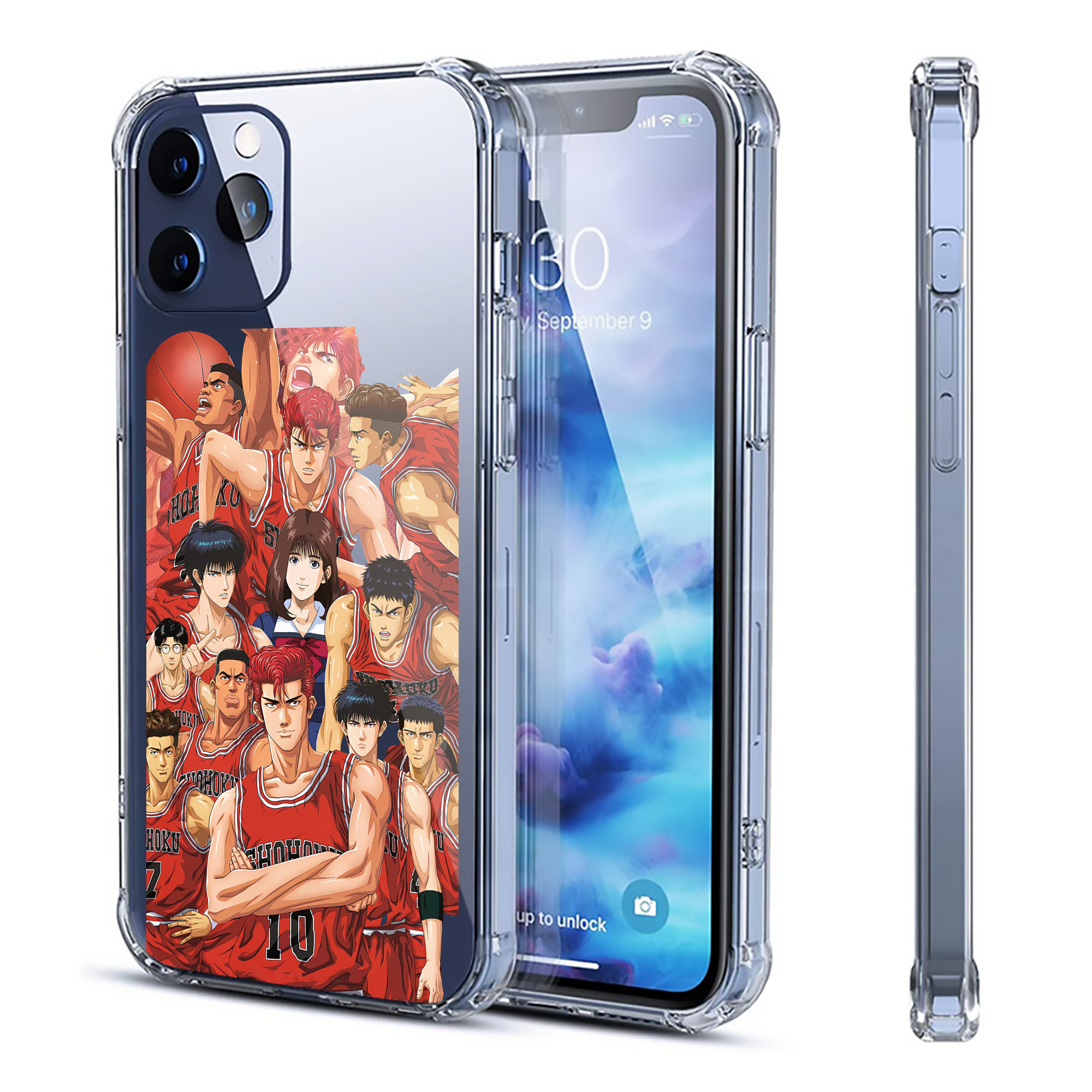 （画像用） SLAM DUNK／スラムダンク 【iPhone 12シリーズ対応】透明スマホケース（クリアソフトケース）
